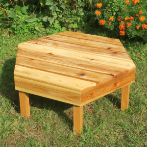 cedar meditation table