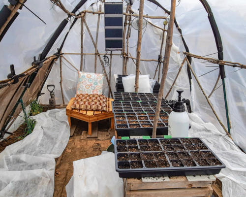 cheap and easy hoop house